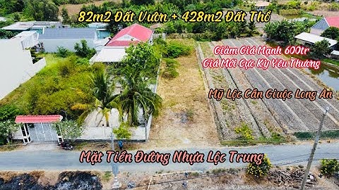 Đất Cần Giuộc, Long An Bán 510m2 Đất Thổ + Vườn Mặt Tiền Đường Nhựa 6m