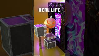 Minecraft Vs Real Life in the Nether 🔥🔥🔥#blender3d #3dart #3danimation #minecraft