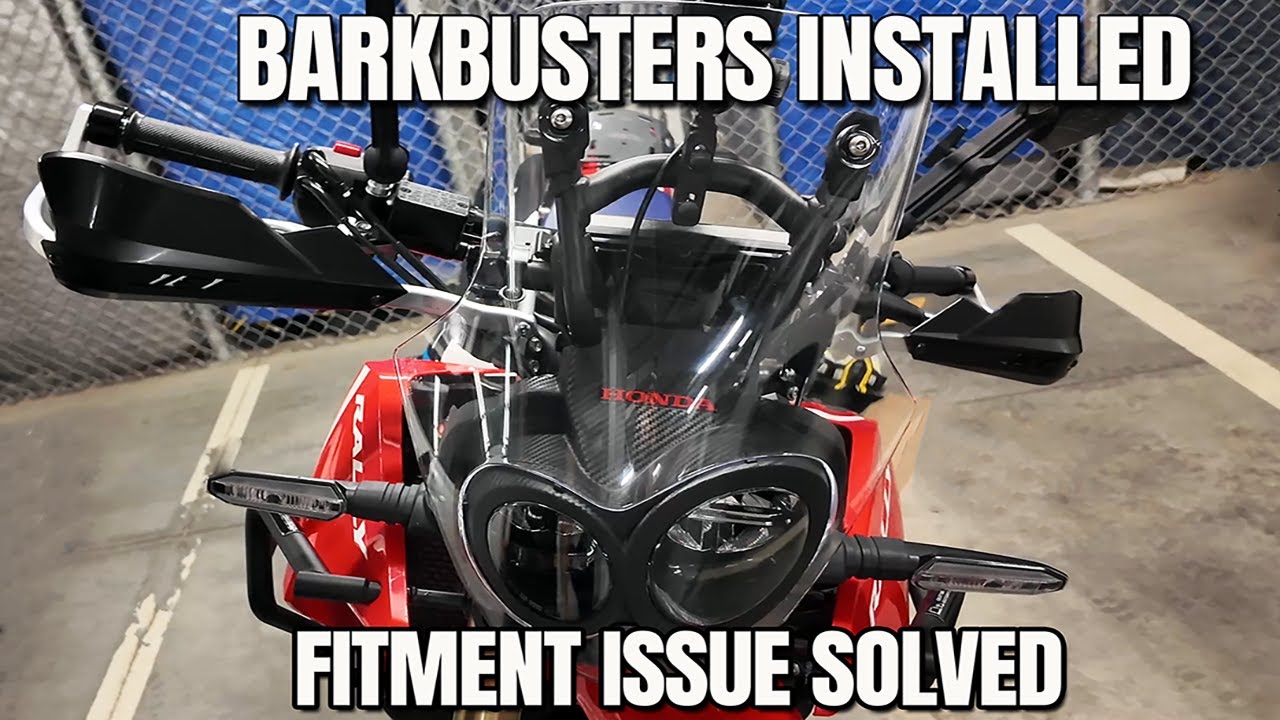 Barkbusters Installed — Final Fit on My CRF300L Rally