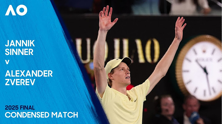 Jannik Sinner v Alexander Zverev Condensed Match | Australian Open 2025 Final