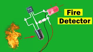 Simple fire Detection and Alarm system using BC548, DIY fire detector alarm