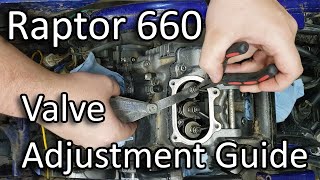 Raptor 660 Valve Adjustment Guide