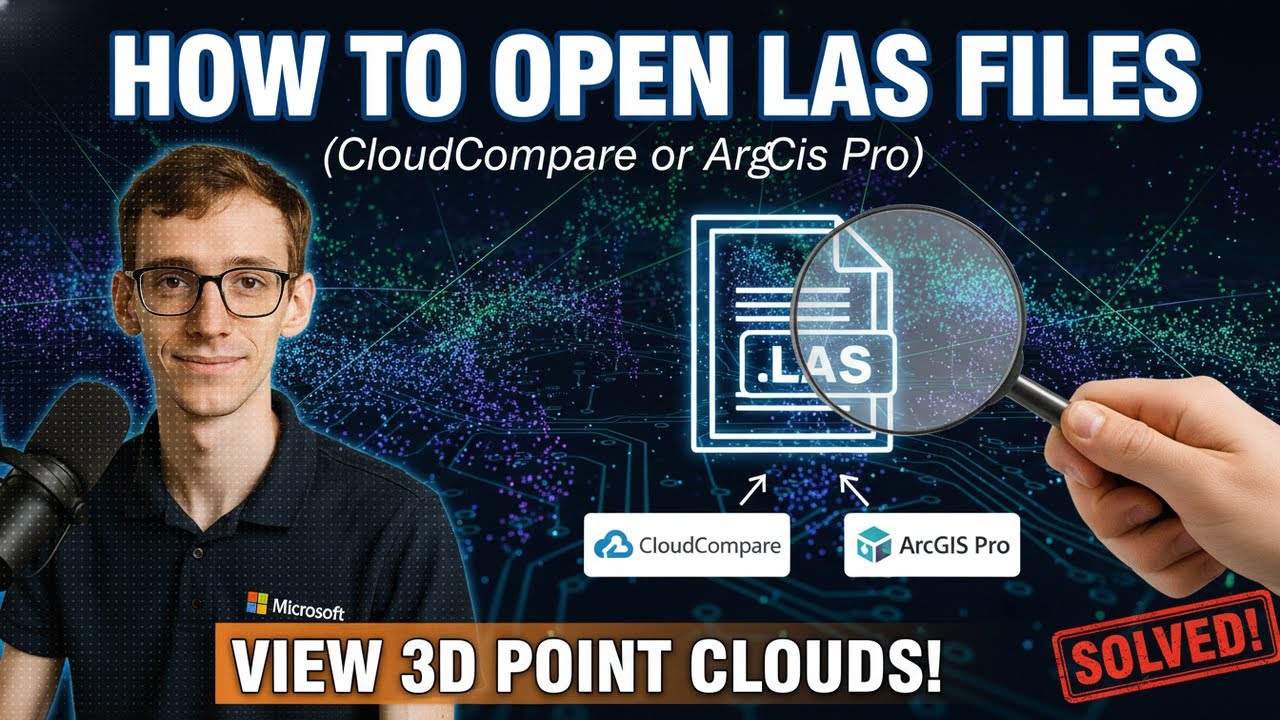 How to Open LAS Files (CloudCompare or ArcGIS Pro) - YouTube