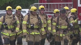 Future firefighters hold simulation of house fire ahead of academy graduation