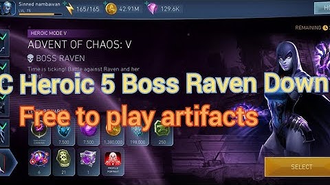 Injustice 2 Mobile | Advent Of Chaos Heroic 5 Boss Raven Defeated + Rewards