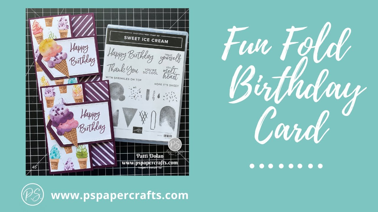 How To Make an Easy Fun Fold Birthday Card - YouTube