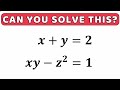Calculate all real solutions | nonlinear system of equations