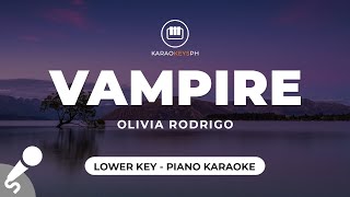 Vdanire  Olivia Rodrigo lower Key  Piano Karaoke