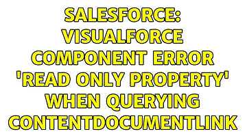 Salesforce: Visualforce Component Error 