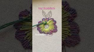 New hand embroidery design - satin stitch flower embroidery stitches for beginners