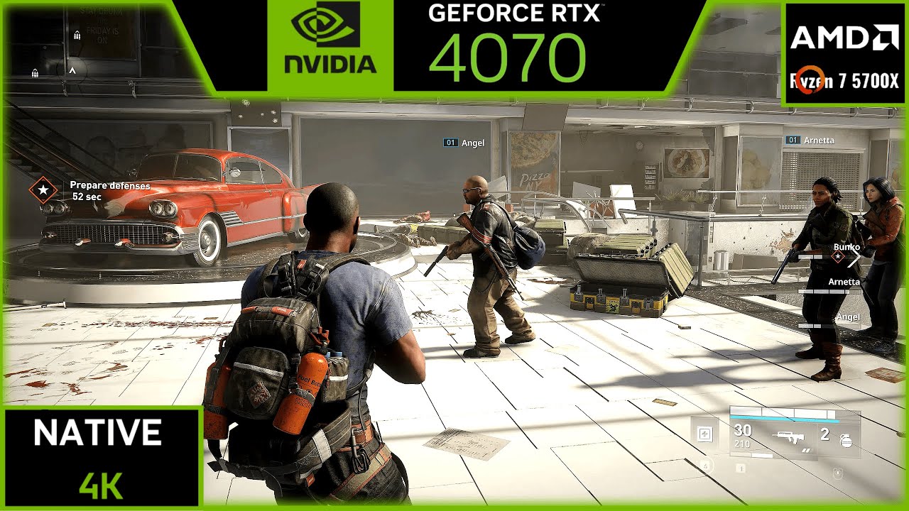 WORLD WAR Z : RTX 4070 (MAX SETTINGS NATIVE 4K) - YouTube