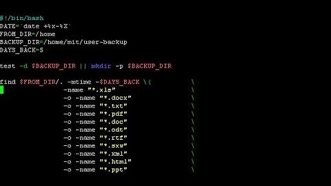 #21 BASH User data Backup Script