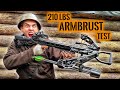 210 lbs COMPOUND ARMBRUST im TEST vs RIOT-SCHILD & STAHLHELM | Survival Mattin