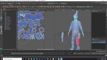 Maya UV mapping tutorial: Team Fortress construction worker Part 4