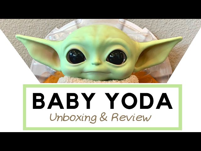 Mattel Plush Baby Yoda Star Wars The Child, Verde, 11 polegadas