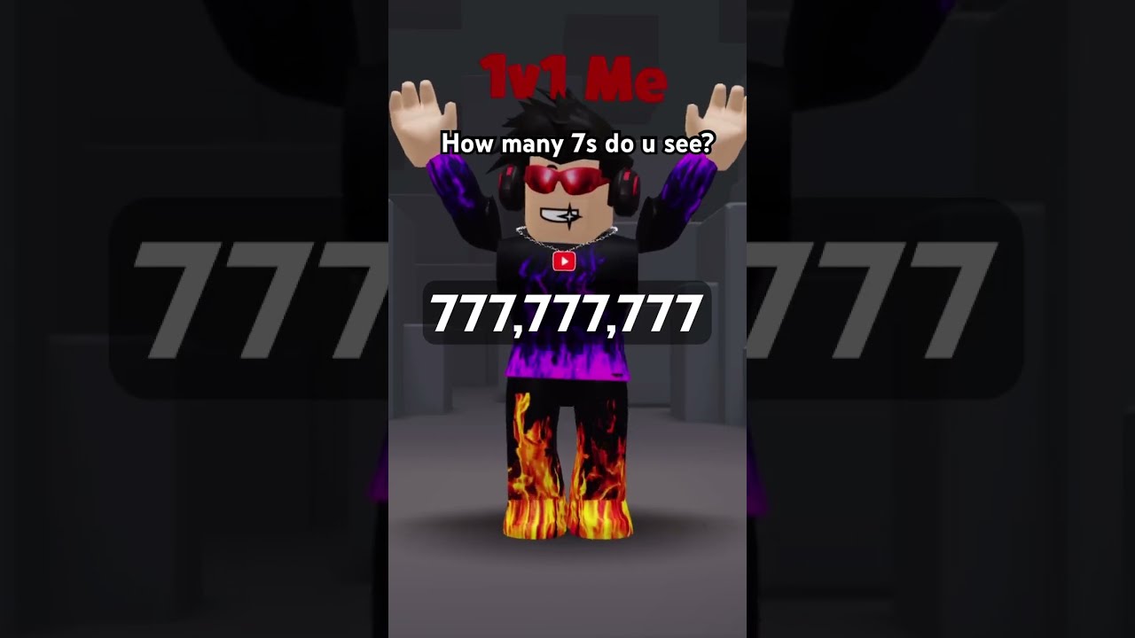 How Many 7s Do U See Roblox