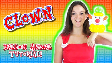 CLOWN Balloon Animal Tutorial - Learn Balloon Animals with Holly!