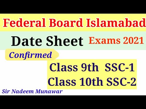 Federal Board Exams