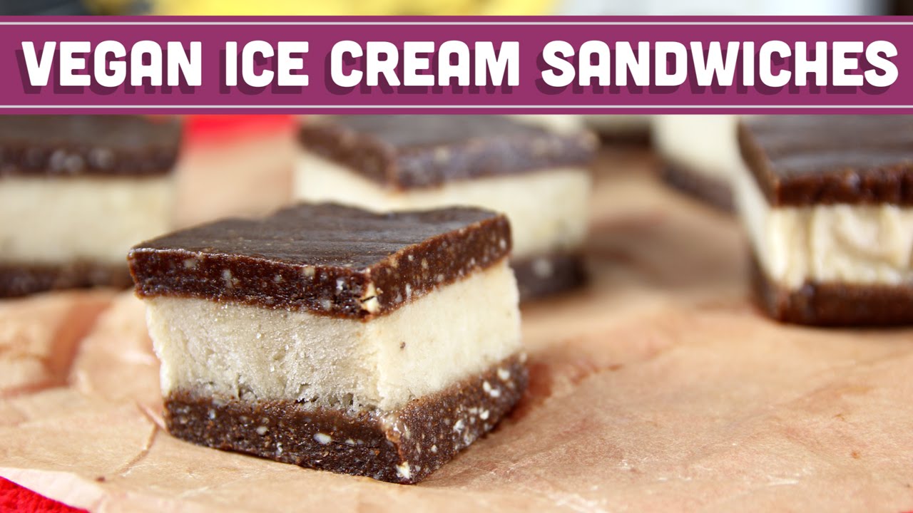 Raw Vegan Ice Cream Sandwiches with 4 Ingredients! Collab with LoveHealthFitness! YouTube