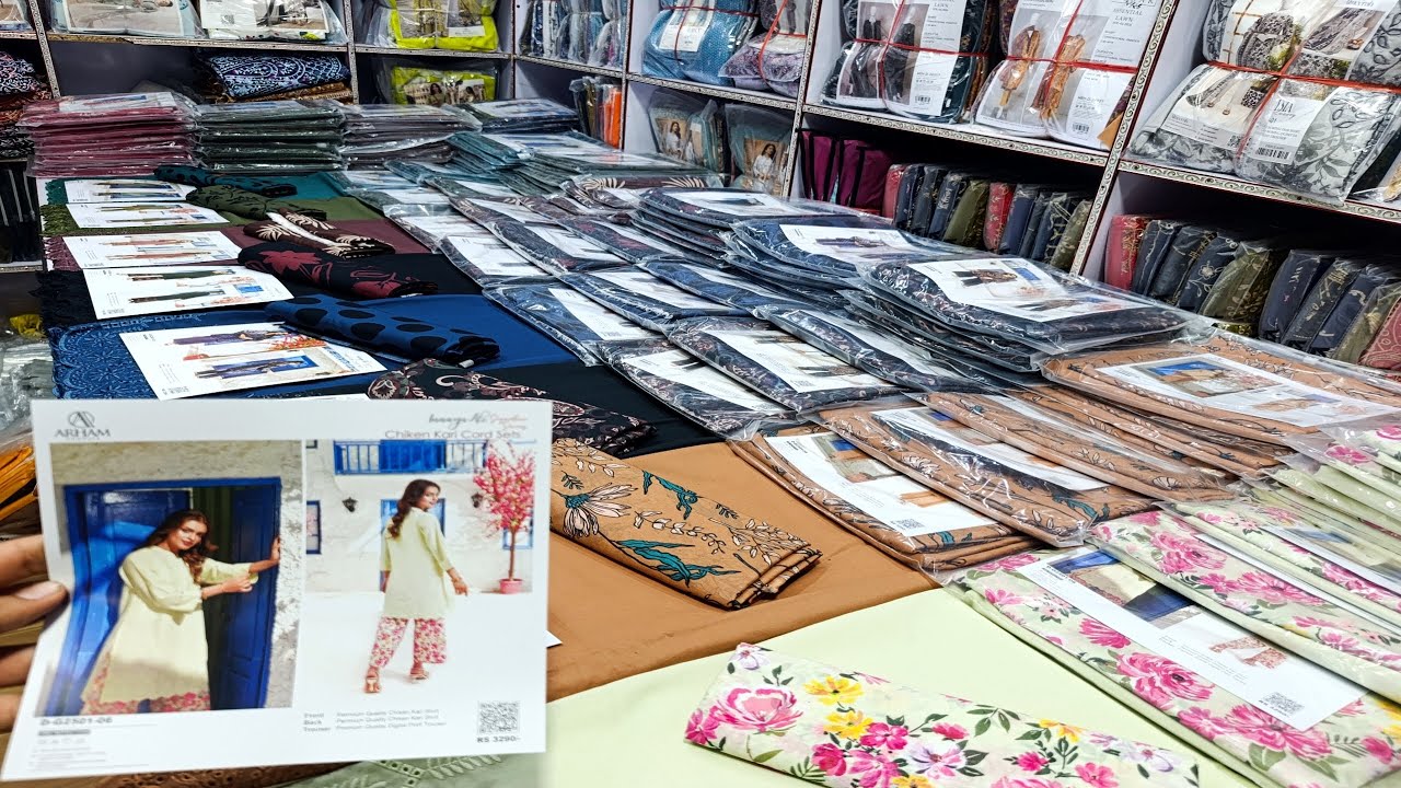 Mosa jee 2pcs chicken kari lawn collection whole sale market ladies souit UN-stitched 2pcs lawn 