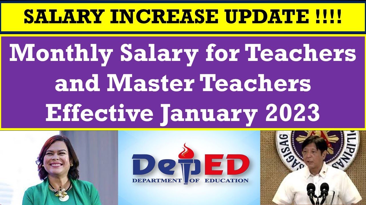 SALARY INCREASE UPDATE !!! Monthly Salary for Teachers and Master