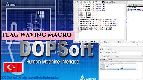 DELTA HMI MACRO FLAG WAVING| # HMI #DELTA #MACRO