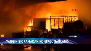 Plasti̇k Atölyesi̇nde Korkutan Yangin