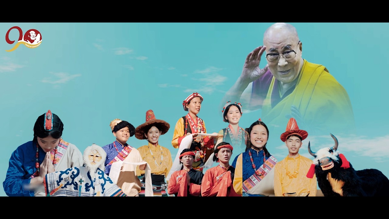 New Tibetan song of Dalai Lama's 90th Birthday | གོ་སྟོན་གྱི་རྟེན་འབྲེལ། | STS Chandragiri Students
