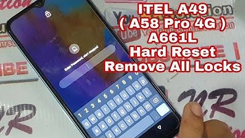 ITEL A49 A661L A58 Pro 4G Hard Reset Factory Reset