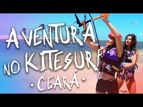 Aventura no Kitesurf  - praia do Cumbuco