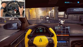 Taxi Life: A City Driving Simulator Gameplay (Night Drive) - Part 2 | Logitech G29 screenshot 1