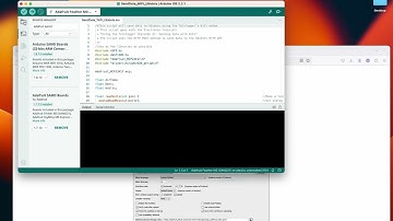 Install Adafruit and Arduino SAMD boards and Upload Sketch