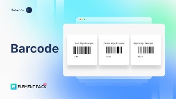 How to Use Barcode Widget by Element Pack Pro in Elementor | BdThemes Tutorial