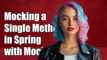 Mocking a Single Method in Spring Beans with Mockito: A Step-by-Step Guide