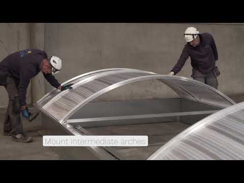 Cintralux EP 10/10 Aluminium barrel vault