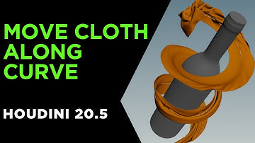 Move Cloth Along Curve | Part 02 | Houdini 20.5