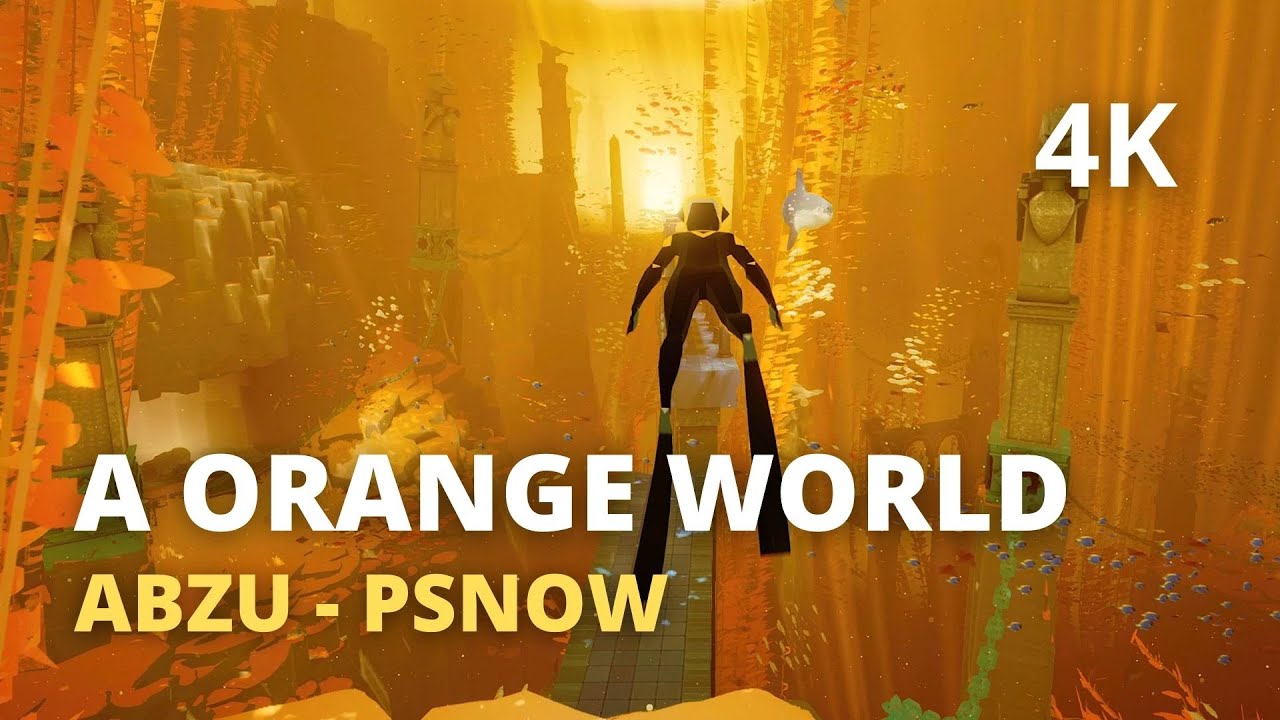 ABZÛ - Orange World playthrough 2 (No Commentary ) - 4K PS5