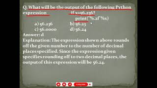 Famous Python Coding MCQ With Explanation Part 3 In English Wealth