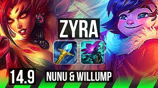 ZYRA vs NUNU & WILLUMP (JGL) | 4/1/16 | EUW Master | 14.9