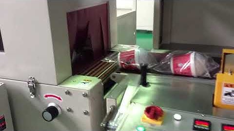 cake container or cup automatic shrink wrap machine