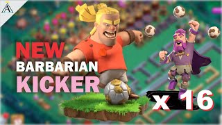 New Barbarian Kicker is too STRONG in Legends | TH16 Attack strategy #coc #TH16#clashwithhaaland