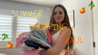 SUMMER SHOPPING HAUL!! (grad gifts + things I bought myself!) TRY ON- HAUL!!