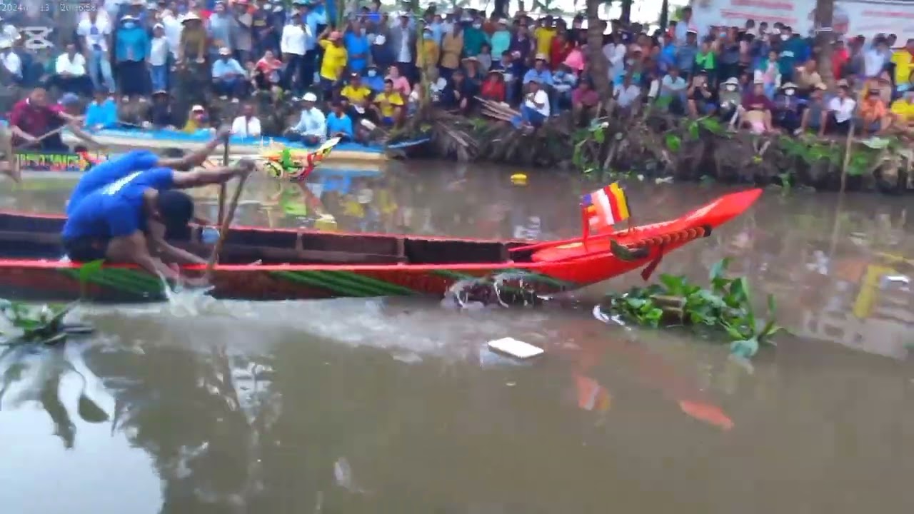bơi ghe ngo mini mừng lễ sen dolta 2024 tại chùa xà xiêm cũ
