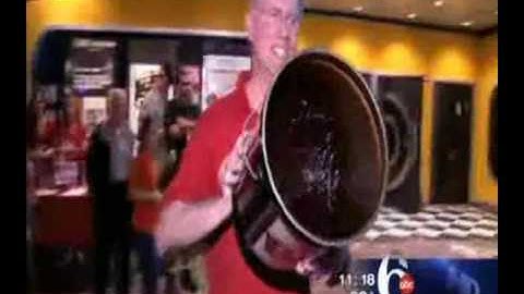 Chris Evans on local news at BlobFest