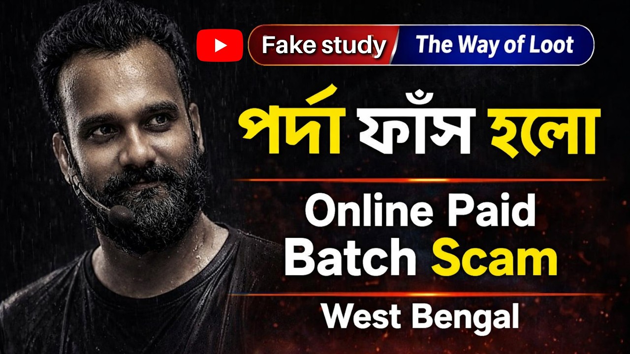 👉 পর্দা ফাঁস হলো 😱 | Online Paid Batch Scam in West Bengal | Fake Study & The Way of Loot EXPOSED