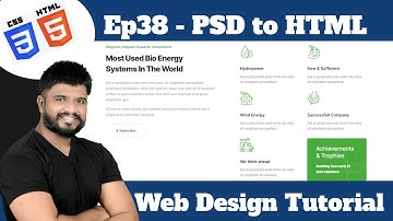 Ep38 - PSD to HTML Web Design Tutorial
