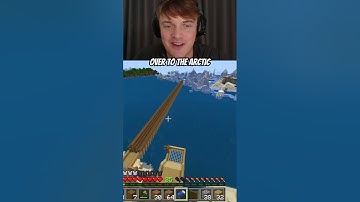 I Built a GIANT Bridge! #minecraft #minecraftbuilding #minecraftsurvival