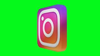 1 Jam Logo Instagram Greenscreen Bergerak