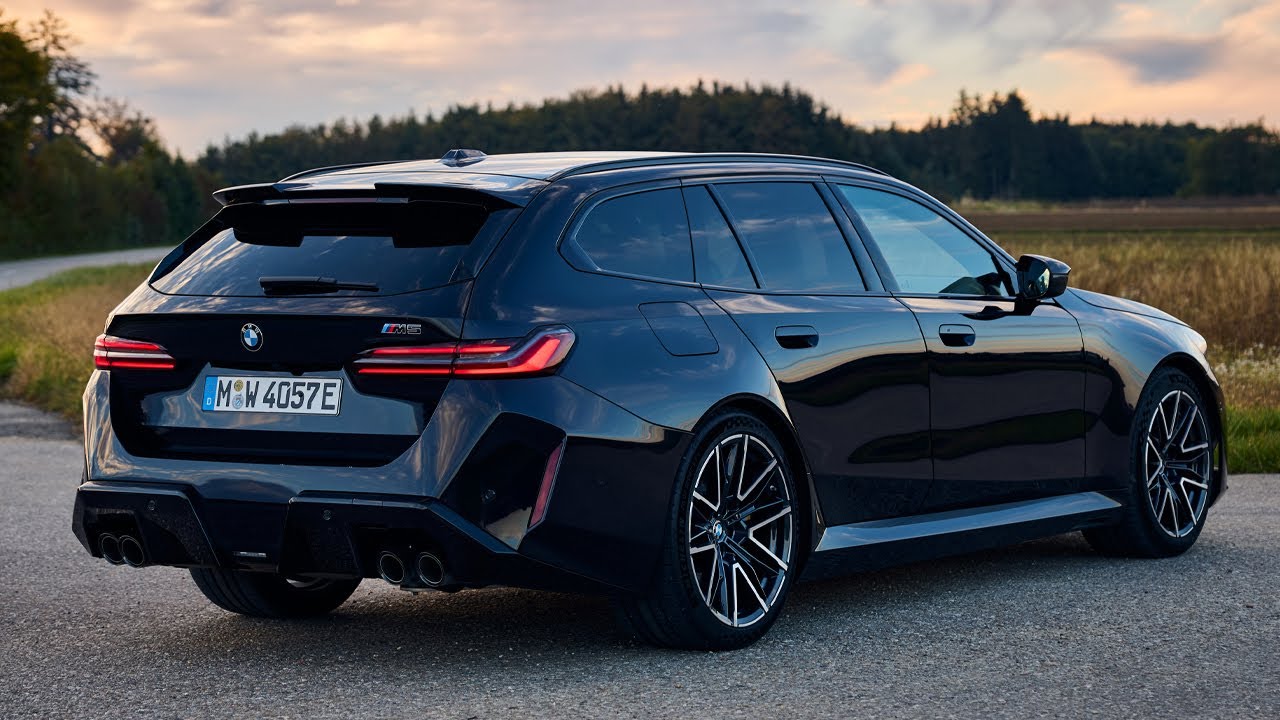 All-New 2025 BMW M5 Touring Carbon Black - Driving, Exterior, Interior ...