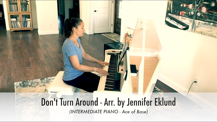 Don't Turn Around Piano version - Piano performance video thumbnail